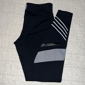 Lilybod Pippa Leggings High Rise Waist Full Length Shadow Air Black Size  S